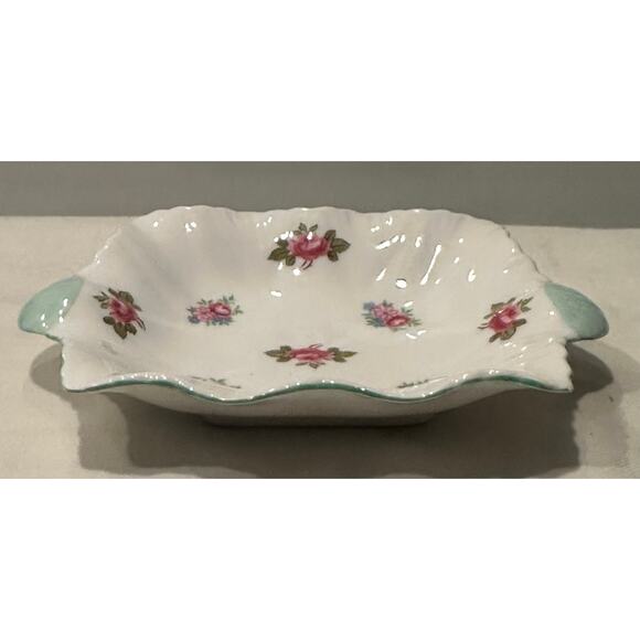 Shelley Rosebud Fine Bone China Trinket Dish Small Bowl  Dainty Shape Small Bowl - Picture 6 of 8